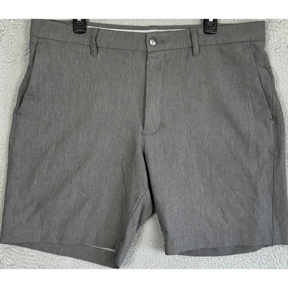 Callaway Shorts Mens 38 Grey Heathered Performance Golf Chino Stretch Flat Front